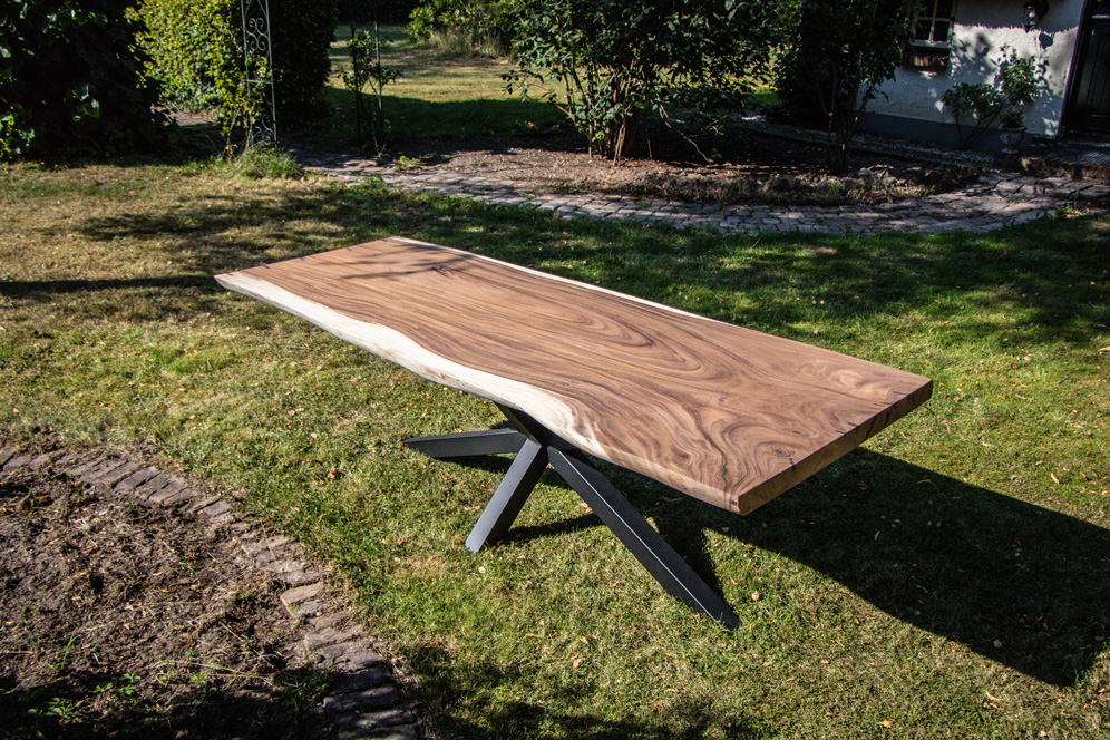 Live edge outdoor table