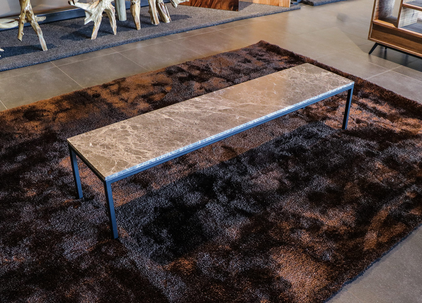 small grey marble coffee table