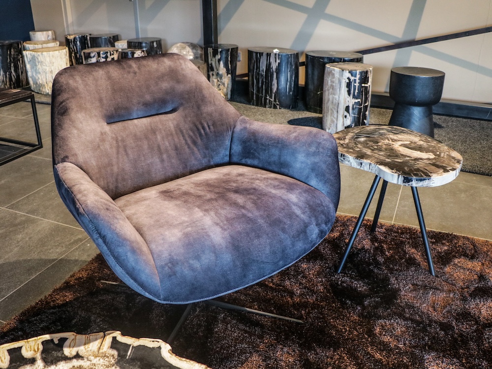 draaifauteuil antraciet velvet